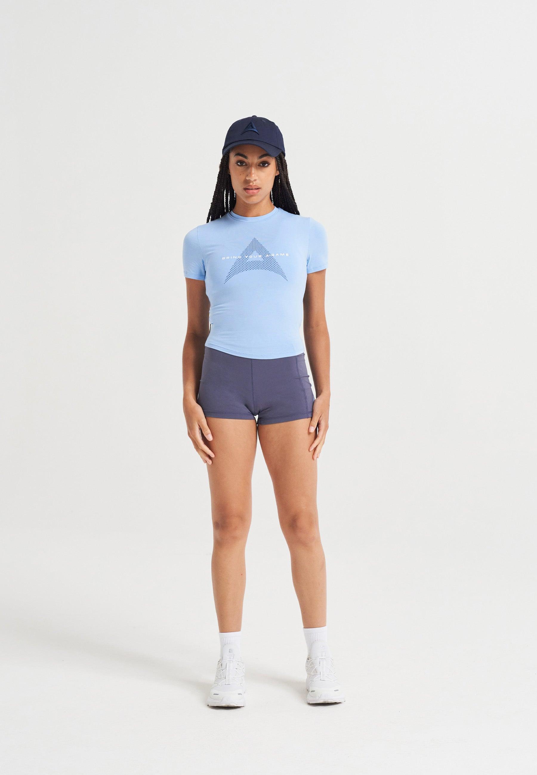 WOMENS A-GAME BRING YOUR A-GAME SHORT SLEEVE T-SHIRT - BLUE