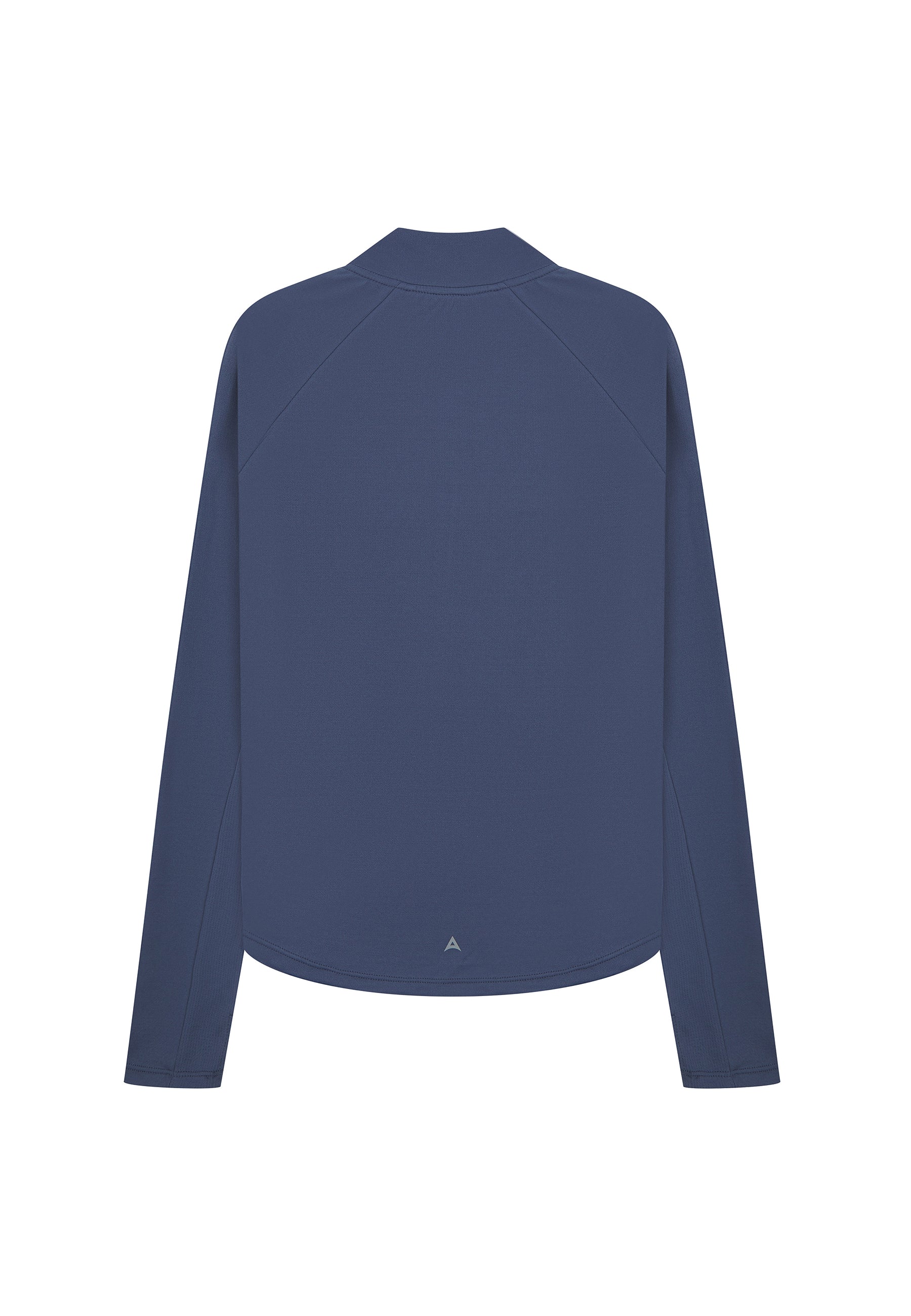 WOMENS A-GAME QUARTER ZIP FITTED TRAINING TOP - BLUE