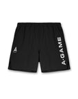 MENS A-GAME TRAINING SHORTS - BLACK