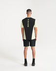 MENS A-GAME 2 IN 1 TRAINING SHORTS - BLACK/LIME