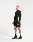 MENS A-GAME PERFORMANCE LONG SLEEVE TRAINING TOP - BLACK/LIME