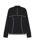 WOMENS A-GAME FITTED THERMAL FLEECE - BLACK