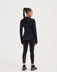 WOMENS A-GAME LIGHTWEIGHT FITTED RUNNING JACKET - BLACK/SILVER