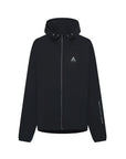 WOMENS A-GAME LIGHTWEIGHT FITTED RUNNING JACKET - BLACK/SILVER