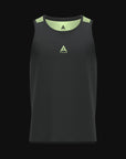 MENS A-GAME TRAINING TANK TOP - BLACK/LIME