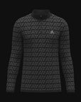 MENS A-GAME SEAMLESS LOGO TRAINING LONG SLEEVE TOP - BLACK